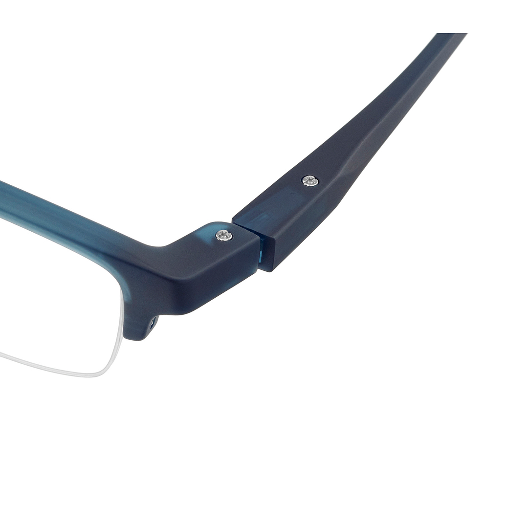 OWNDAYS | MOVE Matte Blue Half Rim Rectangle right side